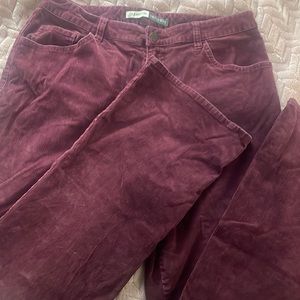 Corduroy purple St. John’s bay jeans
